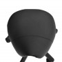 Arbetspall Ergonomisk Höjdjusterbar Läder Svart