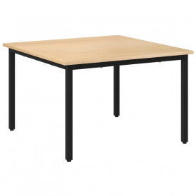 Fyrkantig Soffbord Natur/Svart 70 x 70 x 45 cm