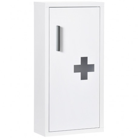 Medicinskåp med Lås Metall Vit 30 x 60 x 12 cm
