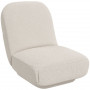 Golvstol Teddy Fleece Gräddvit 56 x 76 x 66 cm