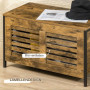 Förvaring Kista Industriell Design Vintage Brun  80 x 40 x 49 cm