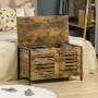 Förvaring Kista Industriell Design Vintage Brun  80 x 40 x 49 cm