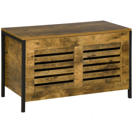 Förvaring Kista Industriell Design Vintage Brun  80 x 40 x 49 cm