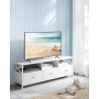 TV Bänk med 3 Lådor 147 x 40 x 50 cm för TV upp till 65 tum - Vit