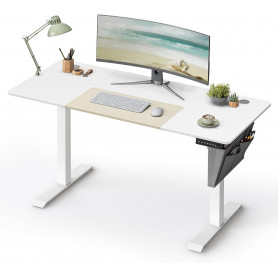 Elektriskt Skrivbord Höjdjusterbart 140 x 60 x 72-120 cm, 4 höjder ...