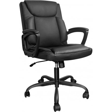 Ergonomisk Kontorsstol- Skrivbordsstol Höjdjusterbar Vippfunktion S...