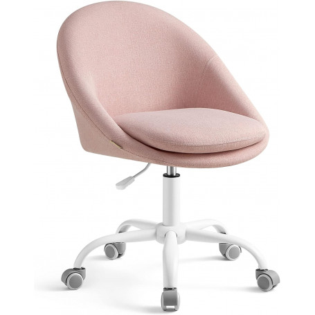 Kontorsstol Skumstoppning Rosa / Vit