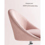 Kontorsstol Skumstoppning Rosa / Vit