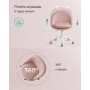 Kontorsstol Skumstoppning Rosa / Vit