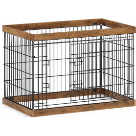 Valphage av Metall Valnötsbrun 92,5 x 57,5 ​​x 64 cm