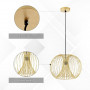 Pendellampa Vintage Design Metall Guld