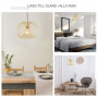 Pendellampa Vintage Design Metall Guld