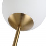 Golvlampa Glas Kula Metall Guld H. 170 cm