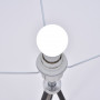 Golvlampa Tripod Metall Svart, H. 156 cm