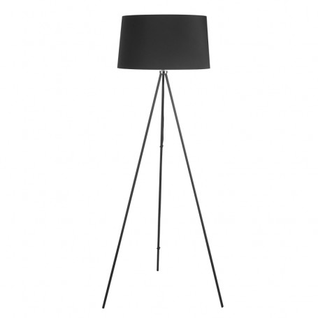 Golvlampa Tripod Metall Svart, H. 156 cm