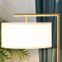 Golvlampa Metall Guld H.153 cm