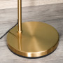 Golvlampa Metall Guld H.153 cm