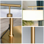 Golvlampa Metall Guld H.153 cm