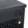 Elektrisk Kamin med Flameffekt 600/1200W Metall Svart, 34x17x31 cm