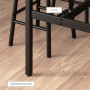 Barbord Set med 2 Barpallar Industriell Vintage-Brun Svart 105 x 40 x 90 cm