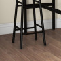 Barbord Set med 2 Barpallar Industriell Vintage-Brun Svart 105 x 40 x 90 cm