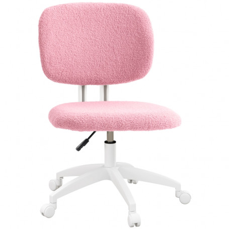 Kontorsstol Teddy Fleece Rosa Armstödslös