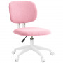 Kontorsstol Teddy Fleece Rosa Armstödslös