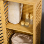 Badrumsskåp Bambu med En Justerbar Hylla 30 x 20 x 70 cm