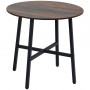 Matbord Rund Industriell-design Brun Ø80 x 76H cm