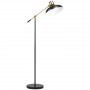 Golvlampa Flexibel Aram Retro Svart/Guld H.165 cm