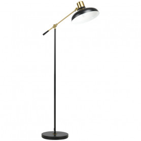 Golvlampa Flexibel Aram Retro Svart/Guld H.165 cm