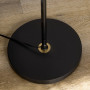 Golvlampa Flexibel Aram Retro Svart/Guld H.165 cm