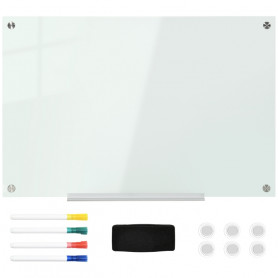 Glas Whiteboard Tavla Med Tillbehör 90 x 60 cm