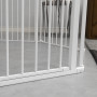 Hundhage Flexibel Formning 8 Panel Metall Vit, Höjd 90 cm