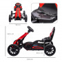 GoKart Trampbil För Barn 3-8 år Röd 100 x 58 x 59 cm