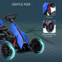 GoKart Trampbil För Barn 3-8 år Blå 100 x 58 x 59 cm