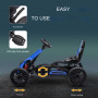 GoKart Trampbil För Barn 3-8 år Blå 100 x 58 x 59 cm