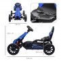 GoKart Trampbil För Barn 3-8 år Blå 100 x 58 x 59 cm