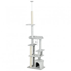 Klösträd 6 Nivåer i Takhöjd med Grotta Ljusgrå H, 225 - 250 cm.