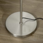 Golvlampa med 3 Glaskulor Silver + Vit H. 169 cm