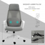 Ergonomisk Kontorsstol med Massagekudde Mesh Grå