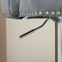 Barstolar 2-Pack Lyx Vintage Grå Silver Höjdjusterbar 65-86 cm