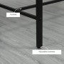 Barbord Group med 4 Barpallar Industriell Design Ek / Svart 120 x 60 x 90 cm