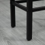 Barbord Group med 4 Barpallar Industriell Design Ek / Svart 120 x 60 x 90 cm