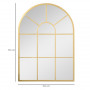 Väggspegel Fönster Stil Guld 70 x 50 cm