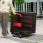Hopfällbart Transportvagn 150 kg Flakvagn 70 x 52 cm