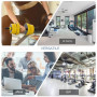 3-i-1 Hantelset 25 kg med 3 st Pinnar, Justerbar, Gul