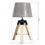 Bordslampa Stativ Grå / Trä H, 45 cm