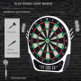 Elektronisk Darttavla med LCD-skärm, 6 Dart,18 spel,159 Träffaltern...