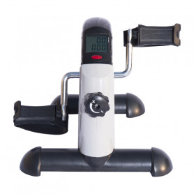 Mini Träningscykel - Pedaltränare med LED Display Vit